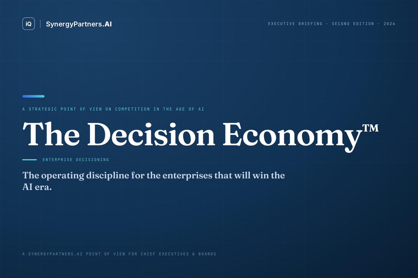 The Decision Economy: Enterprise Decisioning Edition (cover)